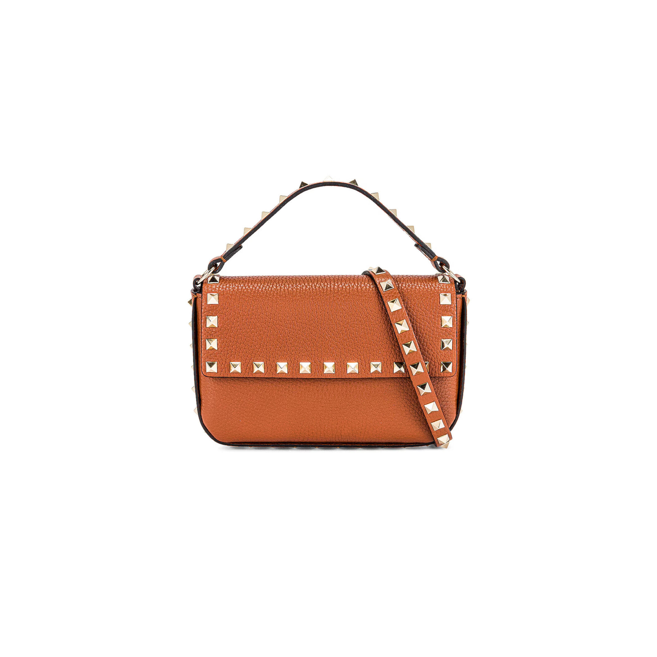 VALENTINO GARAVANI ROCKSTUD LEATHER BAG VW0P0W07VSH (19*12*3cm)